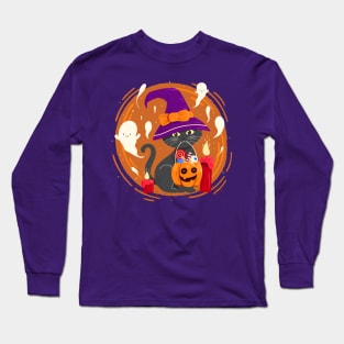 Treats Only Kitty Long Sleeve T-Shirt